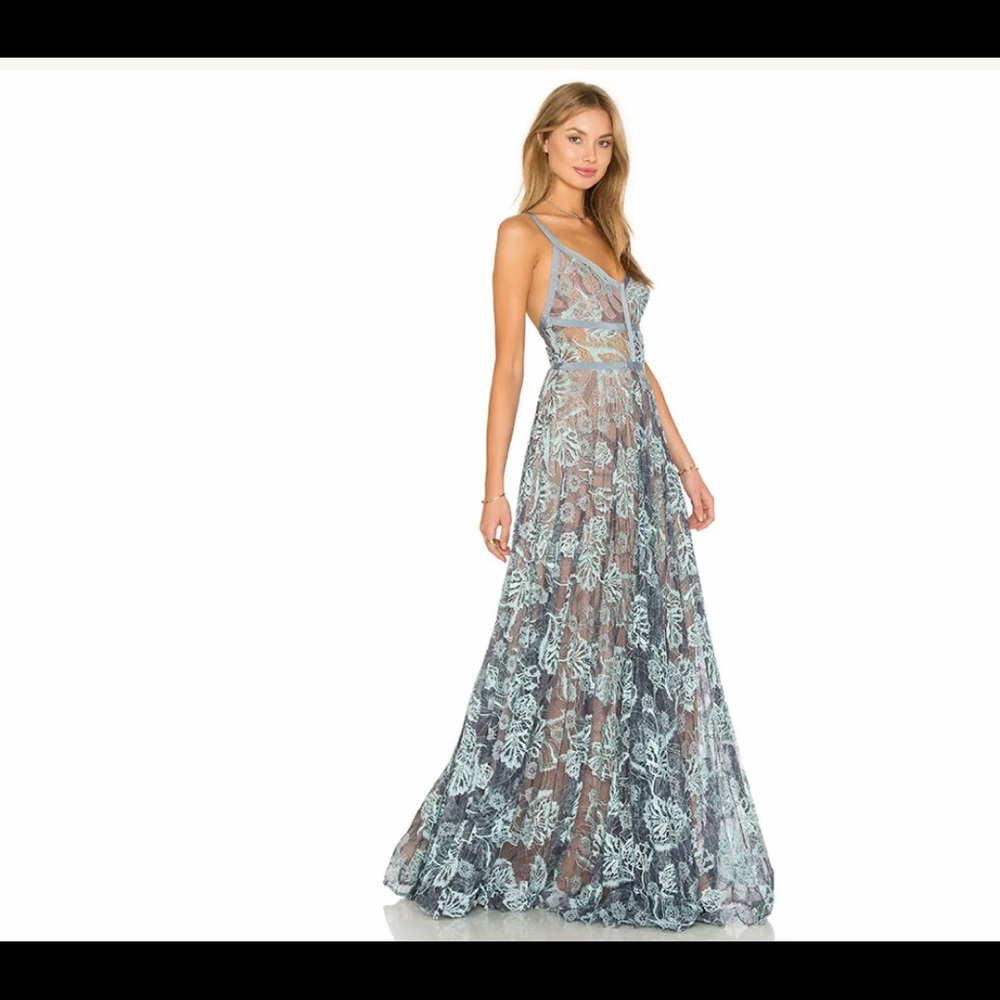 SOLD Alexis *Isabella* blue lace dress gown S - Picture 2 of 5